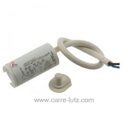 Condensateur permanent  à fils 1 MF 450V ICAR Dimensions : Ø30x51mm cable 250mm , reference 23090100
