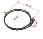 20390017  00753200 - Résistance circulaire 1550W 806890593 de four Smeg Bosch Siemens 13,60 €