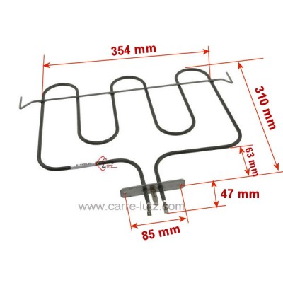 20390019 42802244 - Résistance de voute 2000W de four Candy Rosières 16,10 €