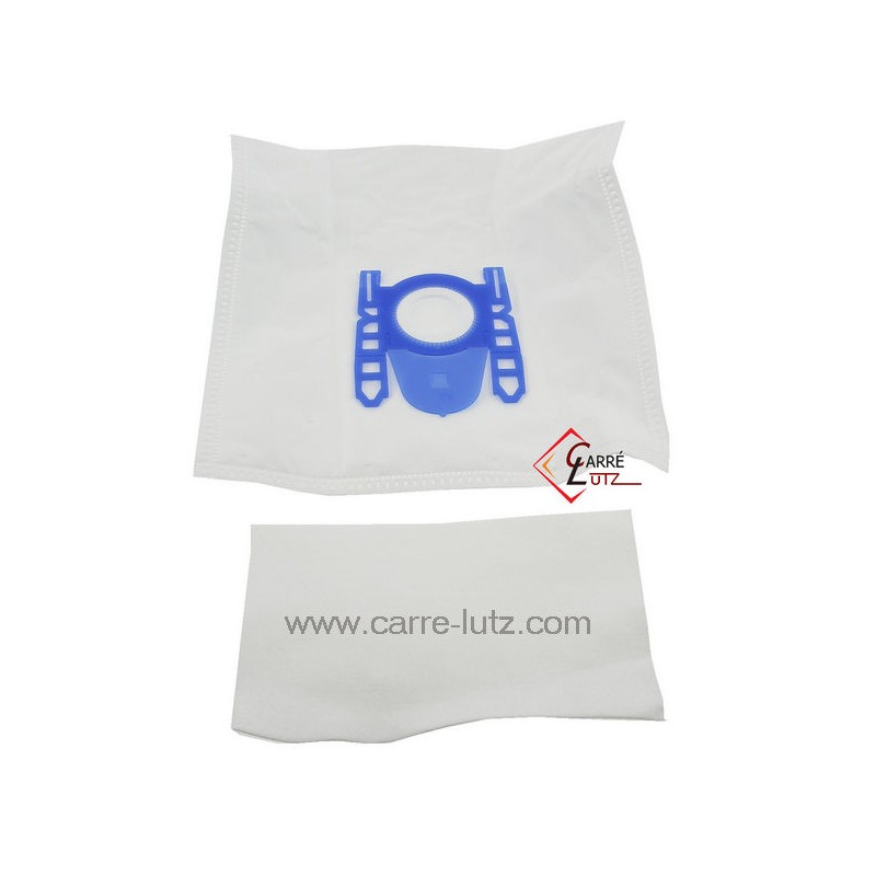802163  VS51BS7 - Sacs d'aspirateur par 4 Bosch VS52 VS58 VS500 type D/E/F/G/GXL/GXXL/H 7,10 €