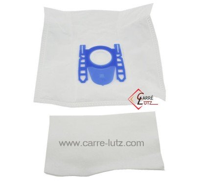 802163  VS51BS7 - Sacs d'aspirateur par 4 Bosch VS52 VS58 VS500 type D/E/F/G/GXL/GXXL/H 7,10 €