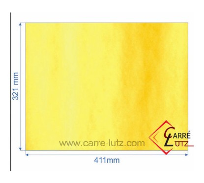 AX601624A - Vitre réfractaire Vitrocéramique 411x321 mm Invicta