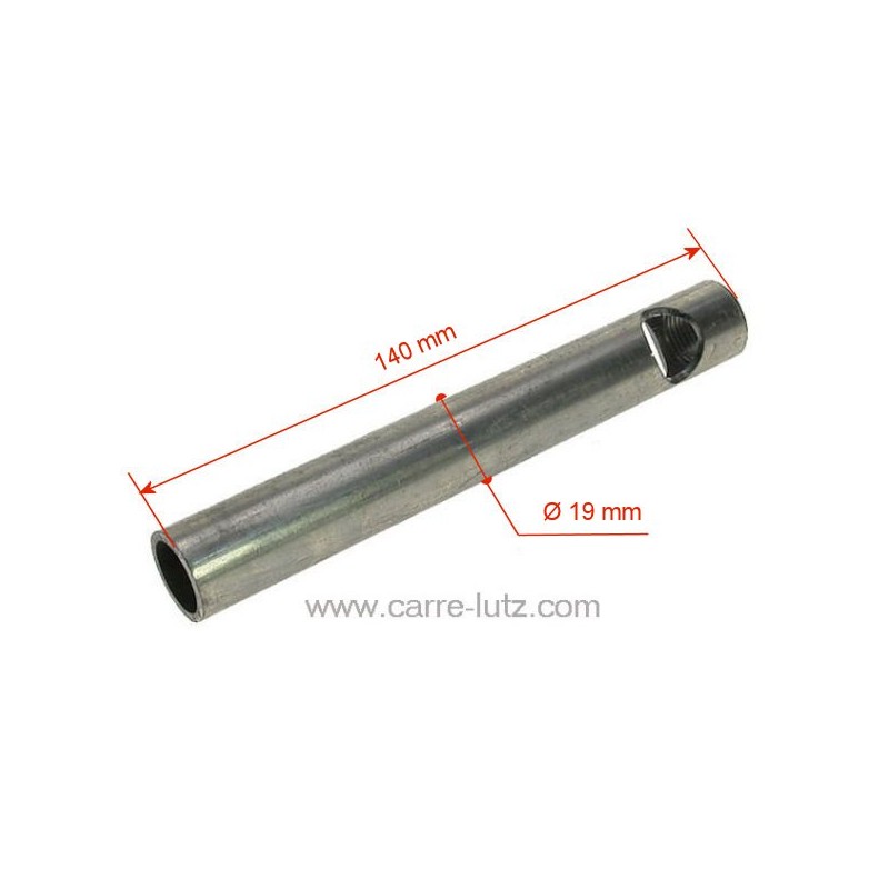 Tube convoyeur porte résistance 140mm diamètre 19 mm de poêle à pellet