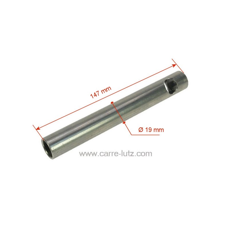 Tube convoyeur porte résistance 147mm diamètre 19 mm de poêle à pellet