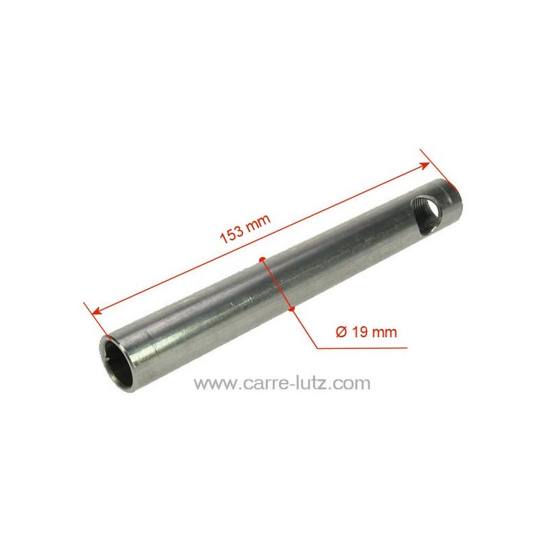 Tube convoyeur porte résistance 153mm diamètre 19 mm de poêle à pellet