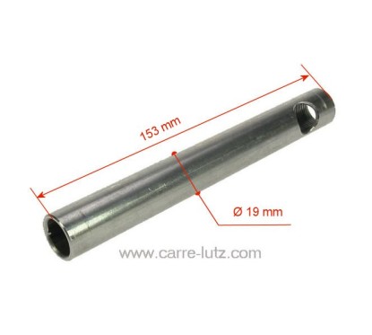 Tube convoyeur porte résistance 153mm diamètre 19 mm de poêle à pellet