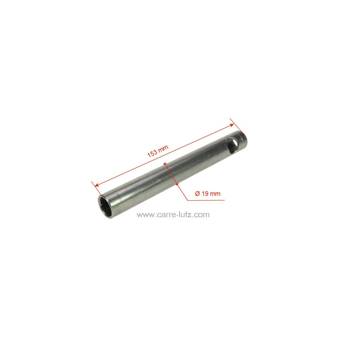 703973  Tube convoyeur porte résistance 153mm diamètre 19 mm de poêle à pellet 22,60 €