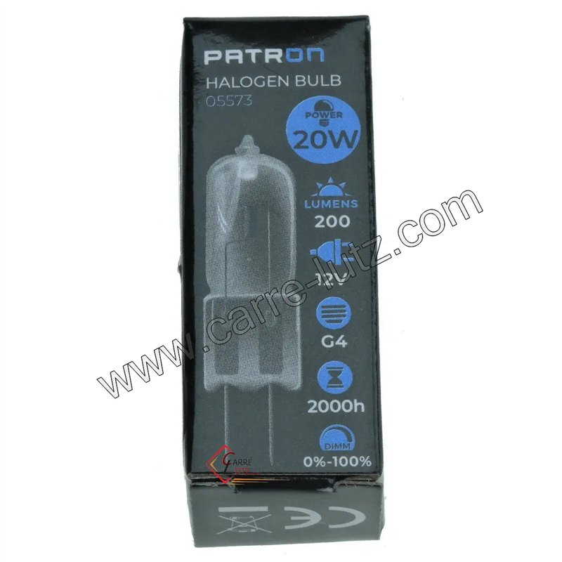 620100  Ampoule halogène G4 20W 12V 3,00 €