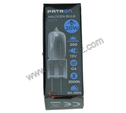 620100  Ampoule halogène G4 20W 12V 3,00 €