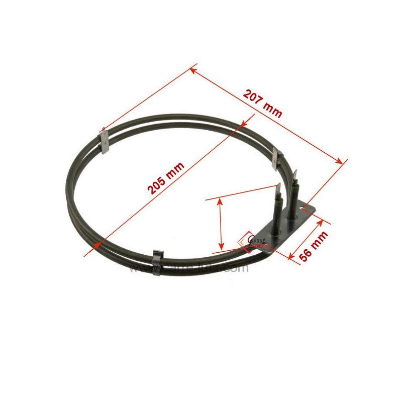 3871425124 - Résistance circulaire 1900W de four Electrolux