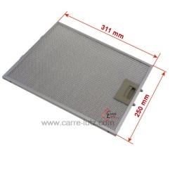 70190018  00353110 - Filtre à graisse métal 310x250 MM de hotte aspirante Bosch Siemens 15,80 €