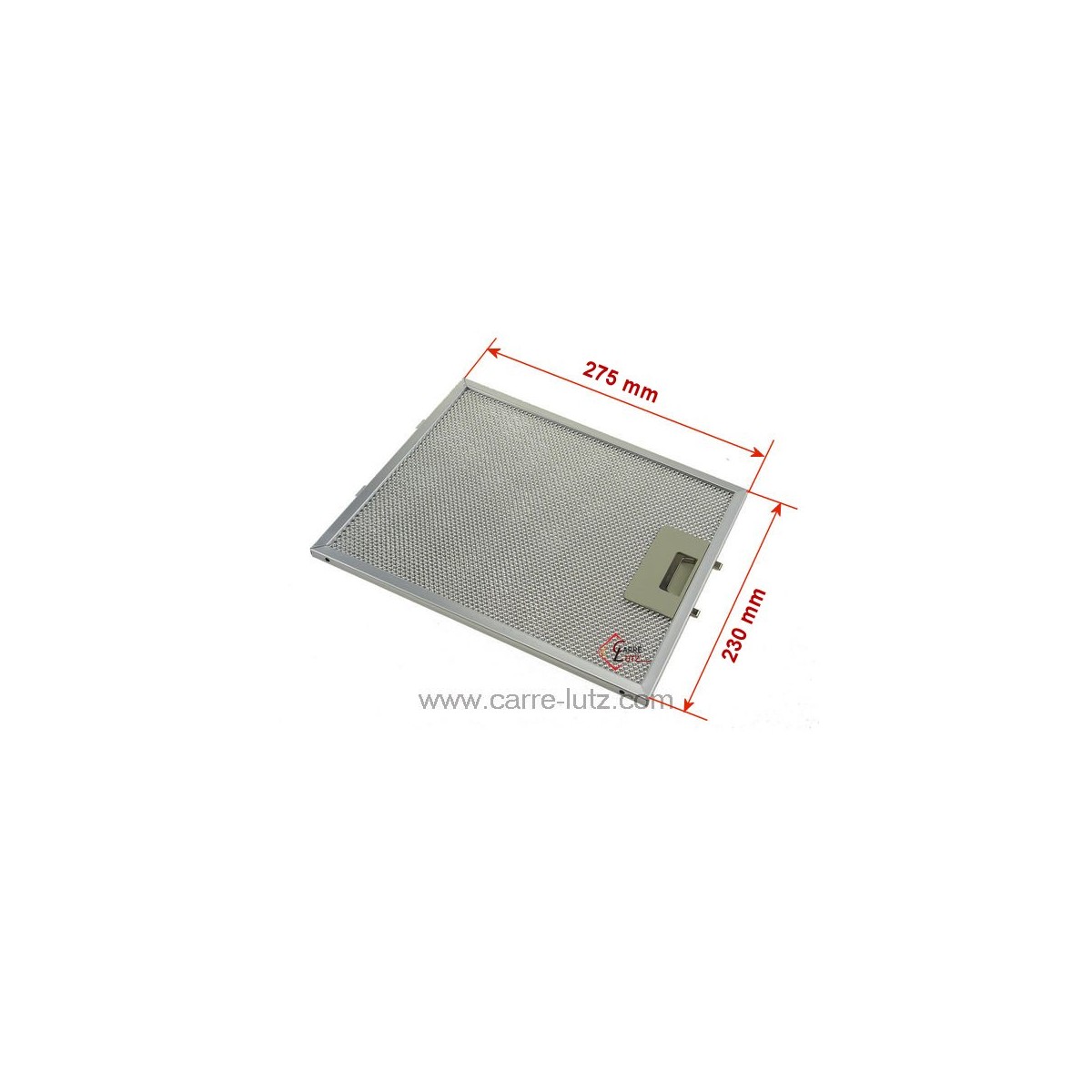 70190019  4055101671 - Filtre à graisse métal 310x250 mm de hotte aspirante Electrolux 17,40 €