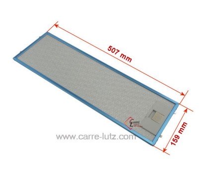70190022  50268370009 - Filtre à graisse métal 508x159 mm de hotte aspirante Electrolux 18,70 €