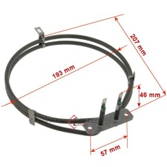 20390021  481225998405 - Résistance circulaire 2000W de four Whirlpool Ariston 11,30 €