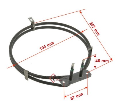 481225998405 - Résistance circulaire 2000W de four Whirlpool Ariston