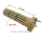 703770  Résistance de chauffe eau stéatite diamètre 47 mm 900W monophasé  30,60 €