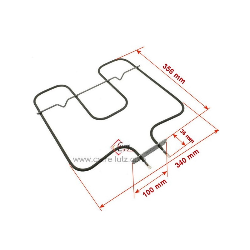 20390028  41024103 - Résistance de sole 1300W de four Candy Rosière 17,00 €