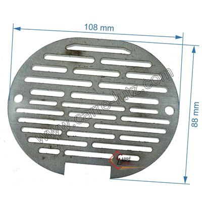 704406  392300 - Grille inox de pot bruleur ou creuset de foyer compatible avec poêle à granulés Edilkamin 47,30 €