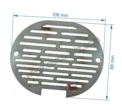 704406  392300 - Grille inox de pot bruleur ou creuset de foyer compatible avec poêle à granulés Edilkamin 47,30 €