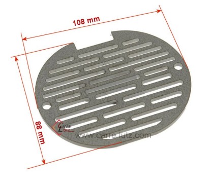 704406 392300 - Grille inox de pot bruleur ou creuset de foyer pour poele a granulé Edilkamin 31,70 €