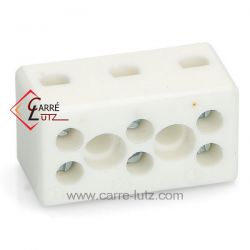 Domino en porcelaine tripolaire 2,5 mm² Deville Ref. P0020265 P0014916, reference 732042
