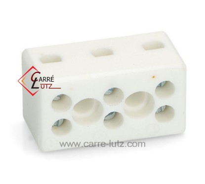 732042  Domino en porcelaine tripolaire 2,5 mm² 5,40 €