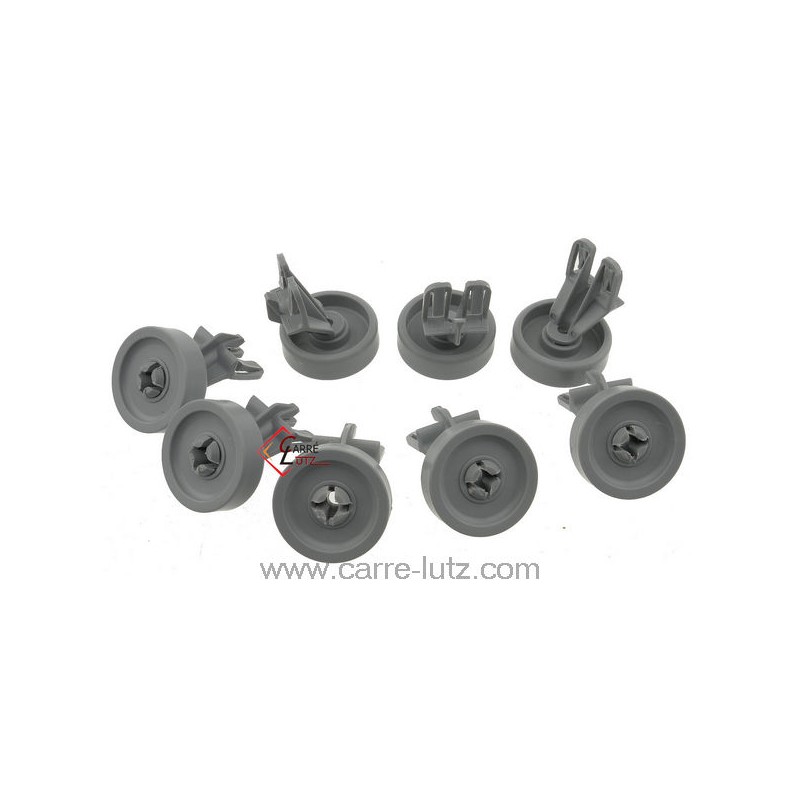 540116  481252888112 - Roulette de panier par 8 de lave vaisselle Laden Whirlpool  19,10 €