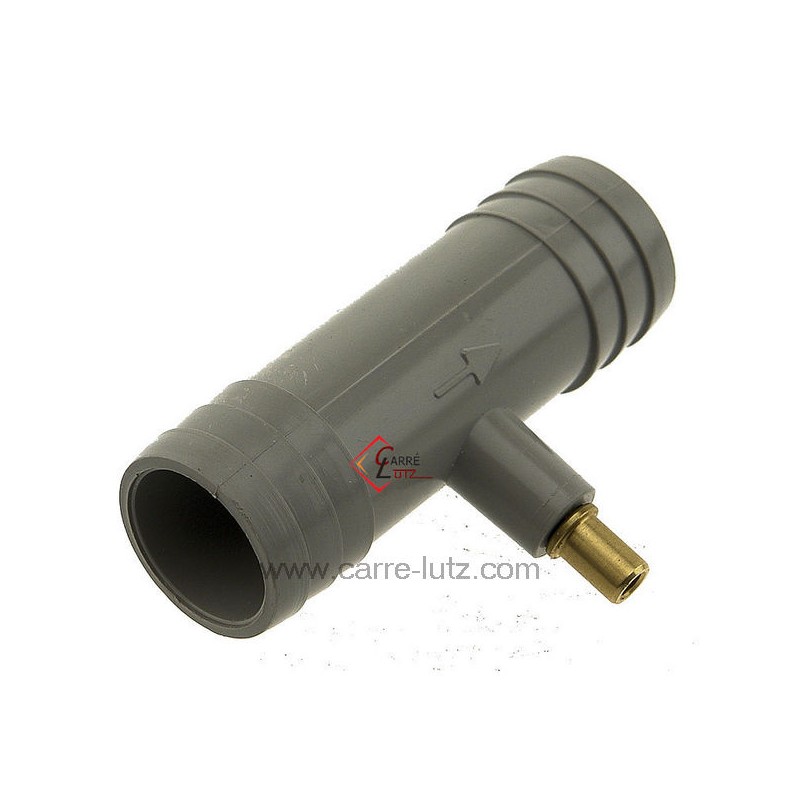 Raccord 20x20 mm anti-syphon pour tuyau de vidange 