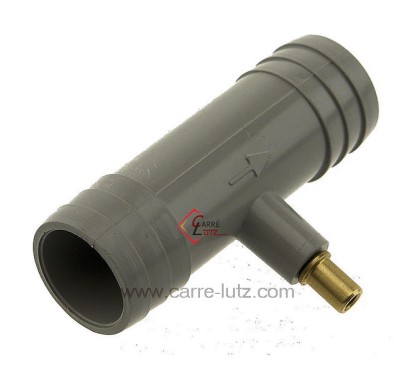 Raccord 20x20 mm anti-syphon pour tuyau de vidange 