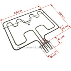 20390030  Résistance de voute de four Electrolux 3570797021 22,50 €