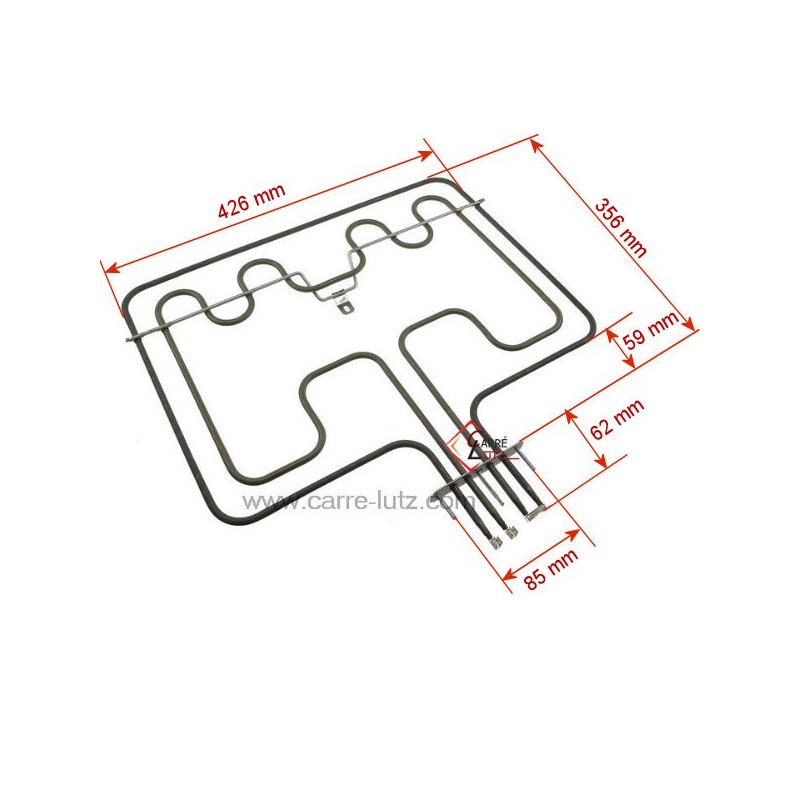 20390030  Résistance de voute de four Electrolux 3570797021 22,50 €