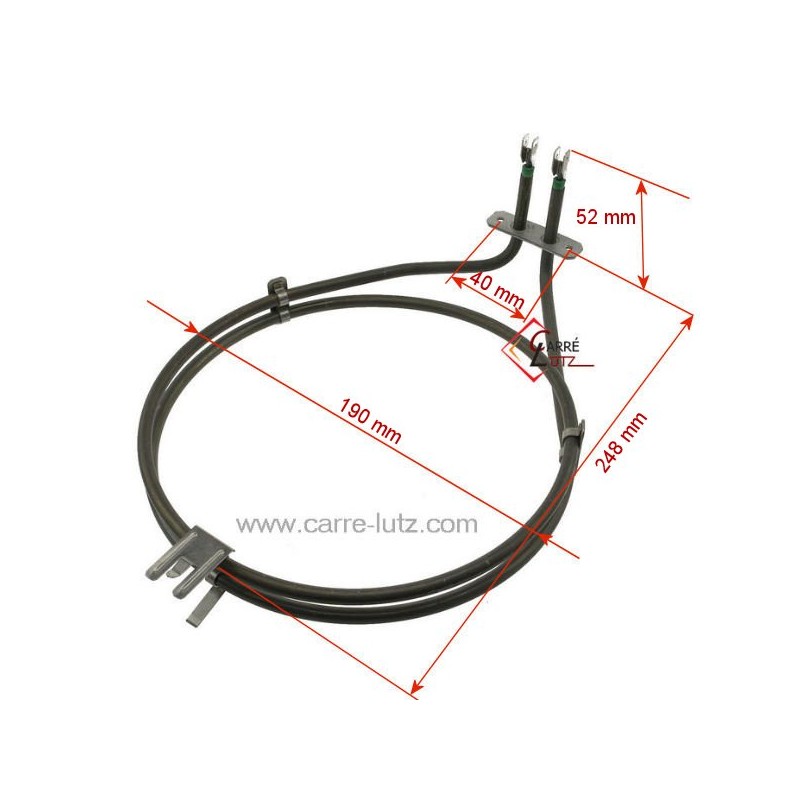 00443526 - Résistance circulaire 2100W 00791579 de four Bosch Siemens 