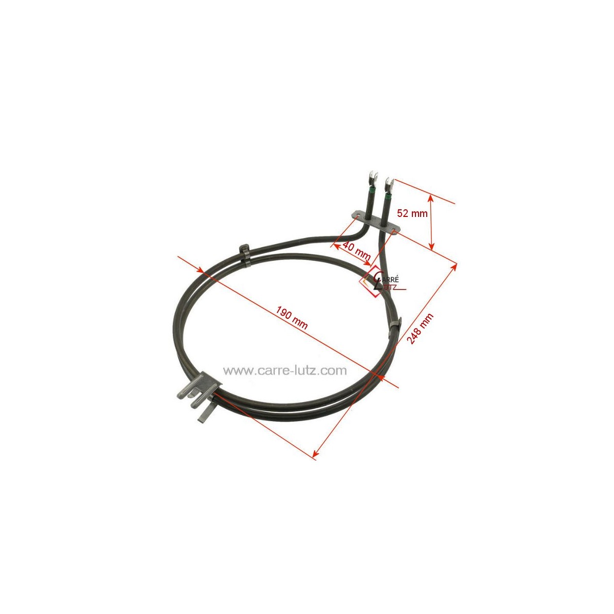 20390032  00443526 - Résistance circulaire 2100W 00791579 de four Bosch Siemens  16,20 €