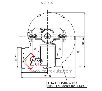 23190015  Ventilateur centrifuge CDF-DA Fergas 207700 207708 207712 de poele a pellet 126,00 €