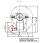 Ventilateur centrifuge CDF-DA Fergas 207700 207708 207712 de poele a pellet