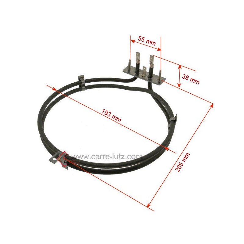 20390034  806890217 - Résistance circulaire 2600W de four Smeg 806890118  12,60 €