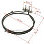 806890217 - Résistance circulaire 2600W de four Smeg 806890118 