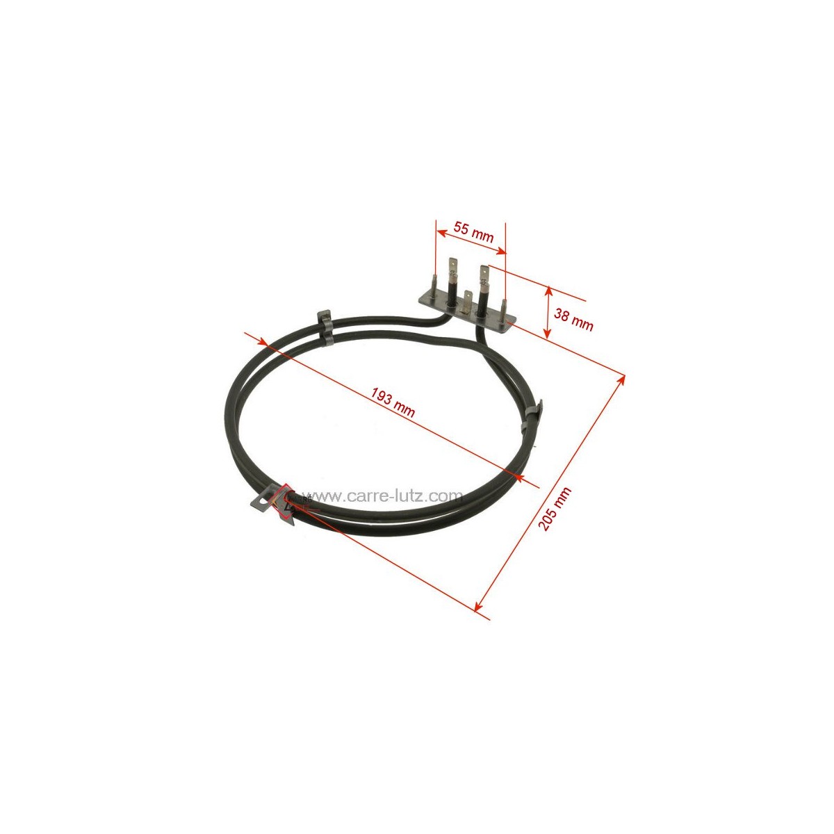 20390034  806890217 - Résistance circulaire 2600W de four Smeg 806890118  12,60 €