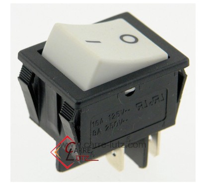 Interrupteur bipolaire 16A 220V 4 cosses