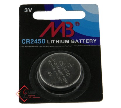 99790001  piles bouton Lithium CR2450 3V 1,40 €