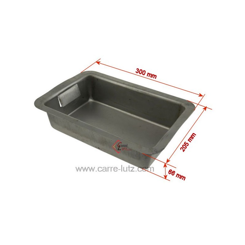 7064054  Bac à cendres 300x200 mm hauteur 70 mm 18,60 €
