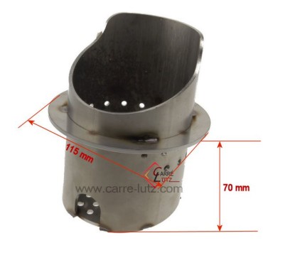 901548600 - Pot bruleur ou creuset de foyer pour poêle à granulés Eva Calor 901548600