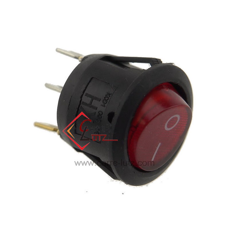220213  Interrupteur à voyant rouge 10A 3,30 €