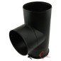 Té à tampon émaillé noir mat diamètre 111 mm
