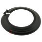 Rosace émaillé noir mat diamètre 111 mm