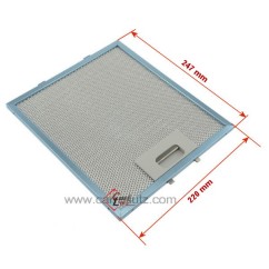 70190030  00707764 - Filtre à graisse métal 222x248mm de hotte aspirante Bosch Siemens Elica GF04MC 15,60 €