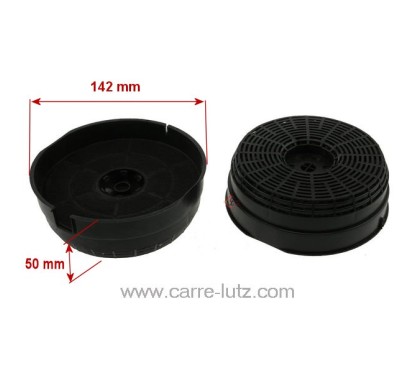 70190026  484000008782 - 2 Filtres de hotte charbon actif modèle 58 Ariston Whirlpool Elica 8,20 €