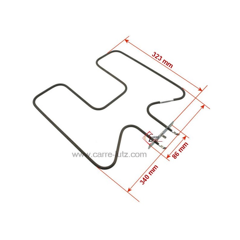 20390040  49023149 - Résistance de sole 1300W de four Candy Rosières  16,80 €
