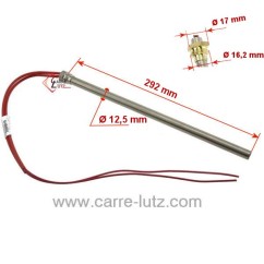 70390010 Bougie ou Résistance 500W 12,5 mm longueur 290 mm de poêle à pellet 40,60 €
