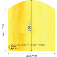 00228  00001307850 - Vitre réfractaire Vitrocéramique 444x546x470 Godin  144,80 €